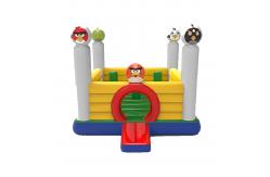China Angry Birds Inflatable Bouncer Jumping Castle With Pillars supplier