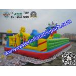 Funny Inflatable Amusement Park / Mobile Inflatable Fun City Bouncer