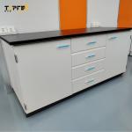 Marble Table Top Lab Wall Bench for Testing Function in White for sale