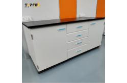 China Marble Table Top Lab Wall Bench for Testing Function in White supplier