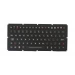 IP65 EMC silicone industrial keyboard used for ruggedized computer