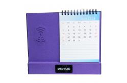 China Custom 2024 Multifunctional Wireless Charged Desk Calendar Modern Fashion supplier