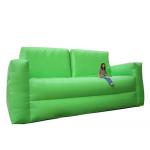 Soft Green Inflatable Chair Sofa For Homes Use , Portable Inflatable Sofa Chair for sale