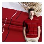 Mercerized Striped Cotton Fabric , Yarn Dyed 95 Cotton 5 Spandex Fabric for sale