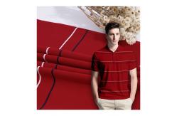 China Mercerized Striped Cotton Fabric , Yarn Dyed 95 Cotton 5 Spandex Fabric supplier