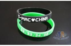 China Interchangeable Custom Plastic Bracelets Promotional Silicone Bracelets 200 * 12 * 2mm supplier