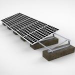 60m/S Wind PV Solar Panel Frame Mounting Kit , Triangular Bracket Solar Power Roof Systems for sale