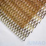 Spiral Copper Aluminum Metal Mesh Curtain Texture For Commercial Spaces for sale