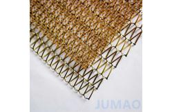China Spiral Copper Aluminum Metal Mesh Curtain Texture For Commercial Spaces supplier