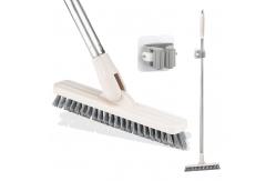 China V Shaped Bristles Floor Scrub Brush With Long Handle supplier