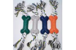 China Cotton Rope Rubber Pet Chew Toys For Small Medium Large Dogs supplier
