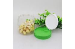 China 400ml Flip Top Plastic Easy Open Lid Dried Food Jars With Labeling LOGO supplier