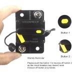 300A Circuit Breaker Surface Mount 24V With Yellow Button Switch