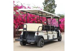 China 8 Front Seats & 3 Rear Electric Golf Buggy 48V Lithium Battery AC Motor Steel Chassis 25km/h Speed supplier