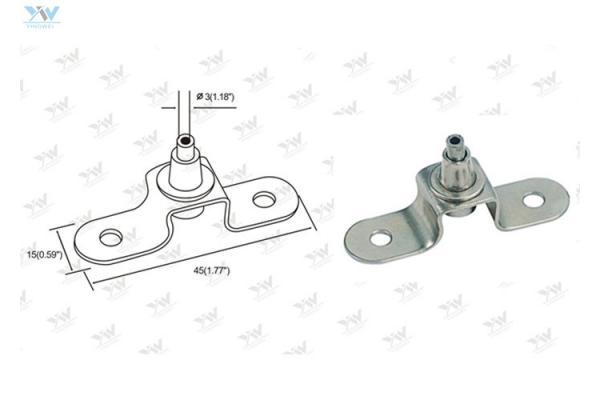 Heavy Duty Wire Cable Hanging System Steel Ceiling Bracket With Brass Gripper
