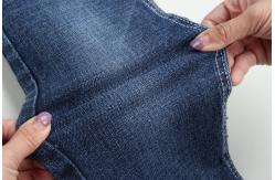 China 11 Oz Crosshatch Slub Denim Fabric 3/1 Weaving Dark Blue supplier