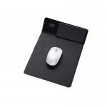 Wireless LED PU Leather Washable Mouse Pad With Mobile Charger for sale