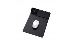 China Wireless LED PU Leather Washable Mouse Pad With Mobile Charger supplier