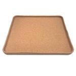 BSCI Rectangular Natural Cork Serving Tray 12''X8''X0.79'' BSCI Heat Resistant for sale