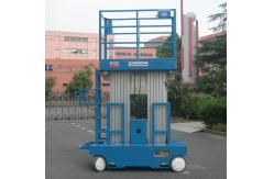 China Self - Propelled Aluminum Work Platform 8m Platform Height Dual Mast supplier