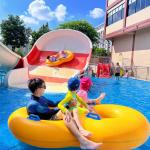 Fiberglass Boomerang Pool Slide Eco Commercial Water Park Equipment for sale