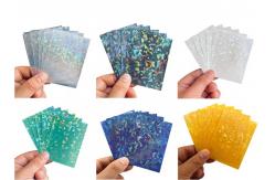 China Top Open PP Trading Game Card Sleeves Holographic Toploader Sleeves Custom Art Printed supplier