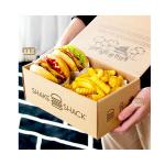 Fast food grade packaging burger box customized French fries and fried chicken takeaway burger box for sale