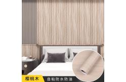 China Wood Design Self Adhesive PVC Wallpaper 3D Rolls with Mould-Proof Matt Function supplier