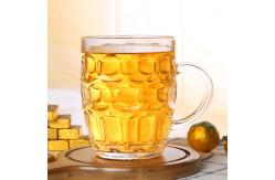 China Large Plastic Custom Drinking Cups Dimple Stein Beer Mugs with Handle 20oz supplier