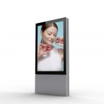 Galvanized Steel Advertising Light Box 2000 Lux LED Scrolling Mupi For Airport for sale