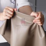 Thickness 2.0mm Furniture Upholstered Micro Fiber Leather Lichee Grain