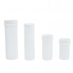 Customized Plastic Packaging Vitamin C Effervescent Tablet Tube with Desiccant Cover
