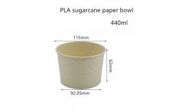 China Compostable PLA Sugarcane Paper Soup Bowl Takeaway Container supplier