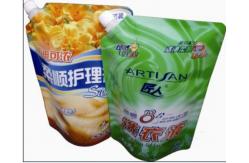 China Recycled PET / NY / PE Stand Up Bags Gravure Printing For Liquid supplier