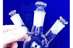 China Transparent Three Necks Od 500mm Quartz Round Bottom Flask supplier