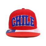 3D Embroidery Red Flat Brim Snapback Hats Custom Symbol for sale