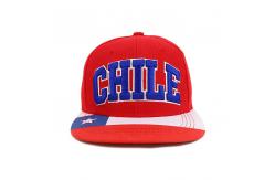 China 3D Embroidery Red Flat Brim Snapback Hats Custom Symbol supplier
