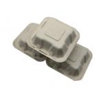 Bagasse Hamburger 6 Inch 20g Biodegradable Takeout Containers for sale