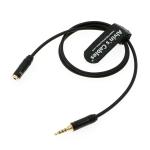 3.5mm TRRS Audio Cable Straight Male To Straight Female Extension Cord For Sony FX6 For Home Stereo Headphones 70cm for sale