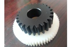 China 16 Module 15T Gear Grinding Metal Spur Gear With Straight Sided Spline supplier