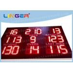 Sport LED Cricket Scoreboard With Wheel , Outdoor Portable Scoreboard For Cricket for sale