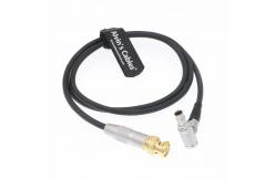 China Right Angle 5 Pin Lemo Timecode Cable BNC Video Cable Shock Resistance supplier