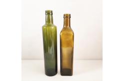 China Amber Dark Green Glass Olive Oil Bottle Round / Square Shaped Easy To Use supplier