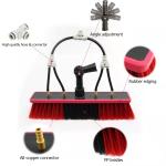 Easy Cleaning Solar Panel Brush Extendable Aluminum Telescopic Water Fed Pole for sale