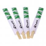 24cm Disposable Tensoge Bamboo Chopsticks Round Naked Printed Paper for sale