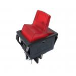 High Quality Taiwan Brand R5-14 Paddle Rocker Switch, 32*25mm, ON-OFF, Red light, 4 Terminals. for sale