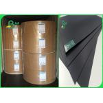 350gr 400gr Wood / Recycle Pulp Stable No Fading Black Cardboard For High - Grade Box for sale
