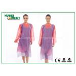 White Waterproof And Dustproof Disposable Aprons PVC Material With Punched Neck Opening for sale