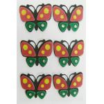 Fancy Fuzzy 3d Butterfly Stickers , Make Your Own Custom Sticker Sheets for sale
