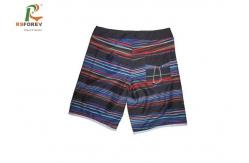 China Summer Quick Dry Boys Board Shorts Flat Waistband Silk Screen Printing supplier